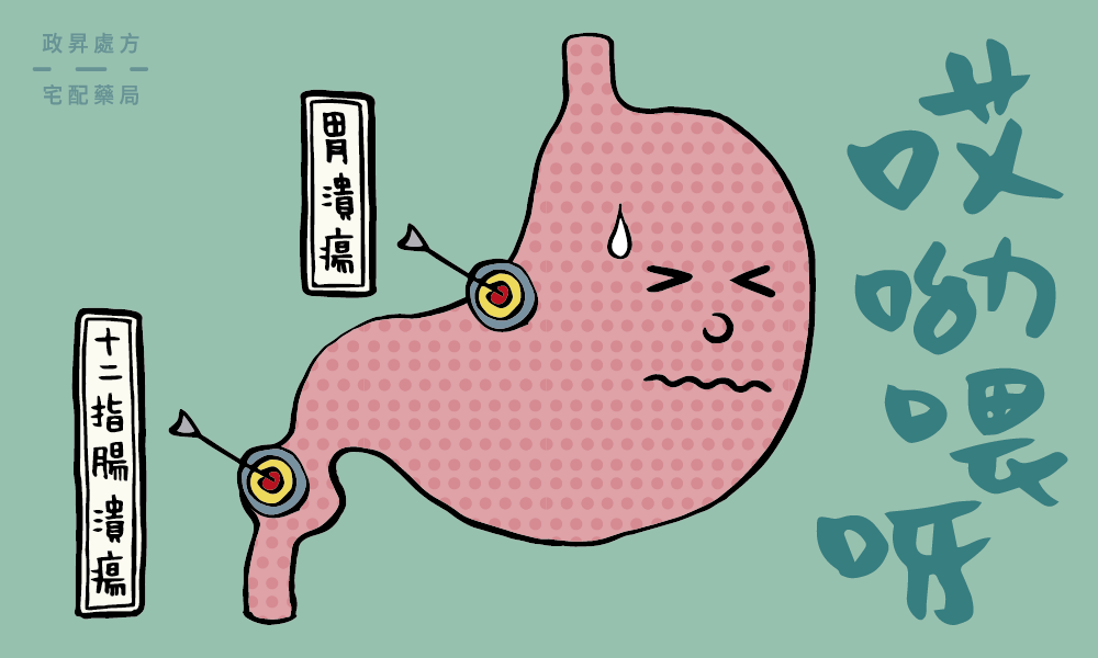 胃潰瘍與十二指腸潰瘍位置